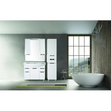 Зеркальный шкаф ASB-Mebel Мессина 100 (9616) белый 6