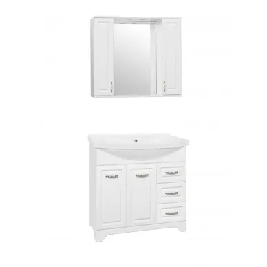 Зеркальный шкаф Style Line Олеандр 2 1000/С ЛС-00000583 100 см, белый 6