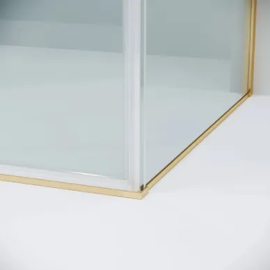Душевой уголок Grossman Galaxy 110х70х195 см, стекло прозрачное/профиль золото сатин 7