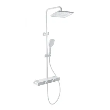 Душевая система Wonzon & Woghand Shelf WW-B3552-MW термостатическая, белая матовая 0