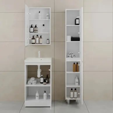 Тумба для ванной Style Line Батлер СС-00002488 50 см, напольная, белая 3