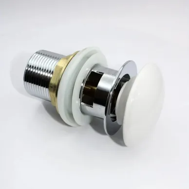 Сливной набор для раковины Teymi Solli T140103 с переливом, click-clack, белый 10