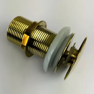 Сливной набор для раковины Teymi Solli T140208 без перелива, click-clack, золото 12