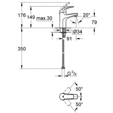 Комплект для ванны Grohe BauCurve (122251) 3 в 1 2