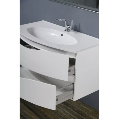 Тумба для ванной Belbagno Smile 100 (Bianco Lucido) 1