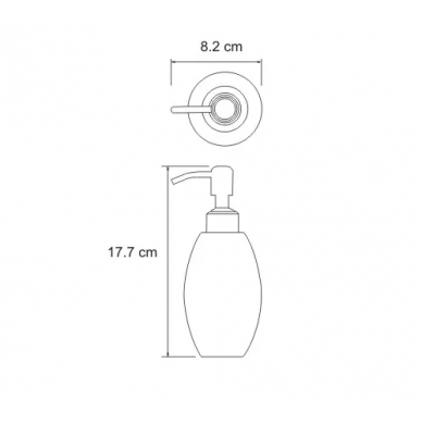 Дозатор для жидкого мыла Wasserkraft Ruwer K-6700 (K-6799) 2