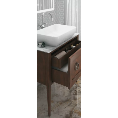 Тумба для ванной Kerama Marazzi Plaza Classic 120 (с 1-м ящиком + 1 внутренний) (орех) 5