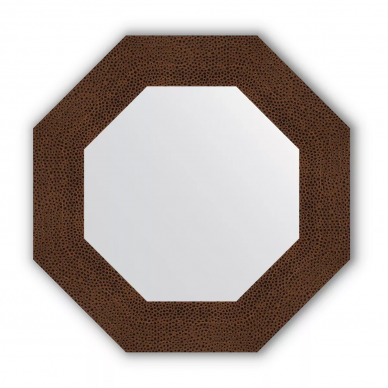 Зеркало Evoform Octagon (BY 3806) в багетной раме, бронзовая лава (66,6х66,6 см) 0