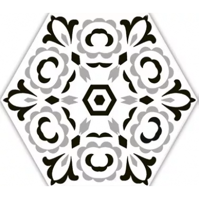 Deco Versalles HEX Black 20x24 0