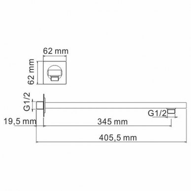Душевая система Wasserkraft (А71208) золото 13