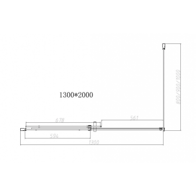 Душевой уголок Vincea Dice (VSR-4D8013CL) 130х80х200 см, профиль хром/стекло прозрачное 2