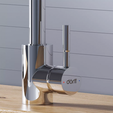 Смеситель для кухни Dorff Logic (D3007500) (нержавеющая сталь) 7
