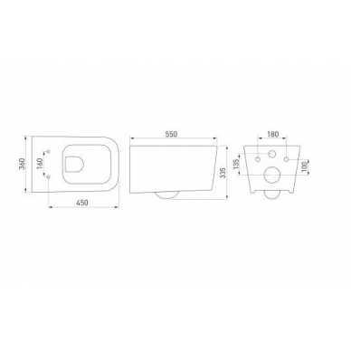 Инсталляция Berges Novum 525 + FLOE Rimless + кнопка L4 Soft Touch (белая) в комплекте с унитазом (белый), безободковый, с сидением микролифт 8