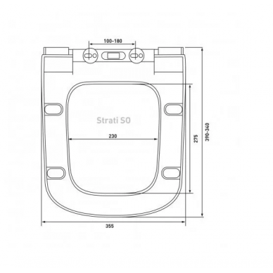 Инсталляция Berges Novum 525 + STRATI Rimless + кнопка L2 (матовый хром) в комплекте с унитазом (белый), безободковый, с сидением микролифт 8