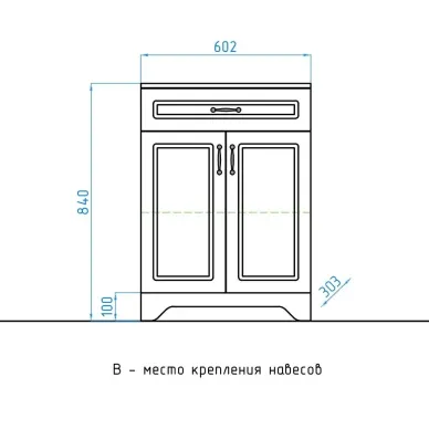 Комод Style Line Олеандр 2 ЛС-00000347 60 см, белый 5