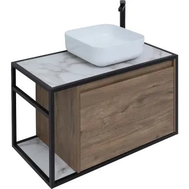Тумба для ванной Aquanet Nova Lite Loft 261659 правая, 90 см, дуб рустикальный 6