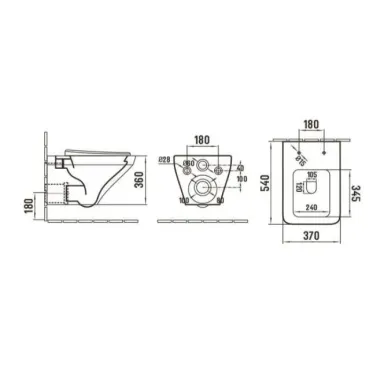 Инсталляция Welt Wasser AMBERG 350 + HOFBACH 041 GL-WT + AMBERG RD-WT в комплекте с унитазом, безободковый, с сидением микролифт 5