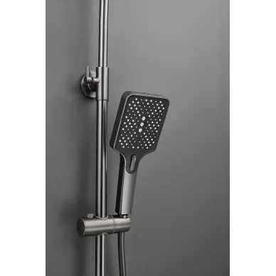 Душевая система Haiba HB24732-3 оружейная сталь 5