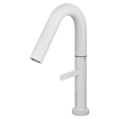 Смеситель для раковины Wonzon & Woghand WW-6068-MW высокий излив, чёрный матовый 0