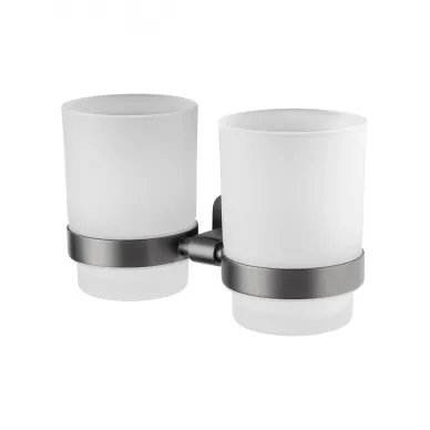 Стакан Wonzon & Woghand Graffity WW-9328-GM двойной, темный графит 0