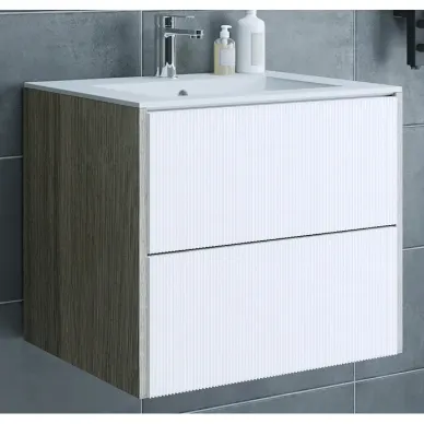 Тумба для ванной Sanflor Диана 65 дуб шерман, белый 0