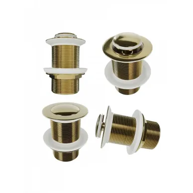 Сливной набор для раковины Teymi Ritta T140228 без перелива, click-clack, золото 8