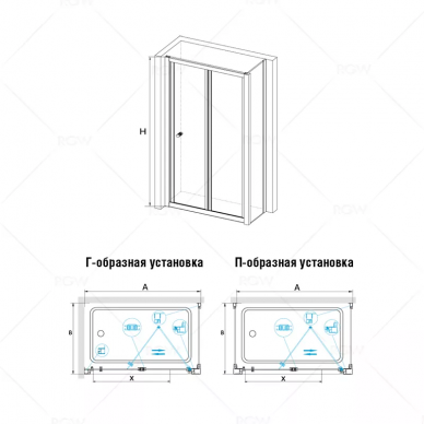 Душевой уголок RGW Classic CL-41 (90x100) 1