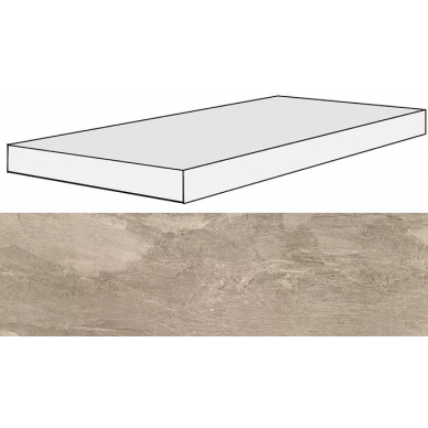 739333 Ardoise Ecru Ang.Gradino SX 33x120x3 0