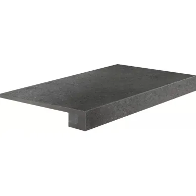 60838 Gradino Costa Retta Nero 33x60 0