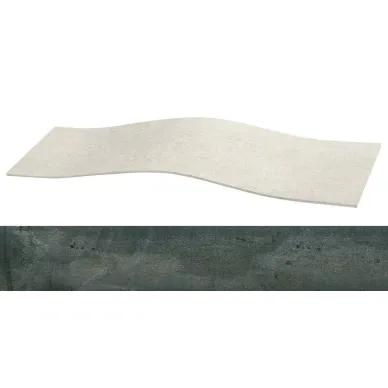 Metal 2.0 Green Lappato Curve-15 14.75x59 0