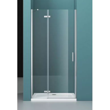 Душевая дверь BelBagno Kraft 90 (KRAFT-B-12-60/30-C-Cr-L) левая, профиль хром/стекло прозрачное 7