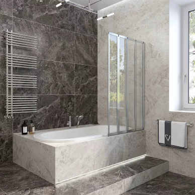 Душевая шторка Veconi PL-74R (PL74R-90-01-19C4) 90x150 (правая) 0