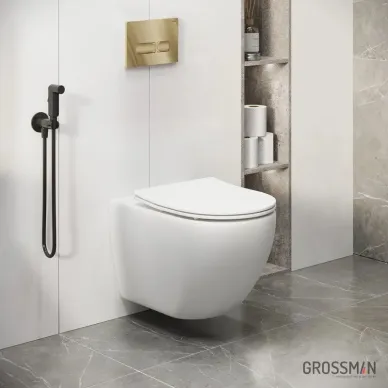 Инсталляция для подвесного унитаза Grossman 900.K31.01.000+клавиша 700.K31.03.300.300+унитаз GR-4411S 14