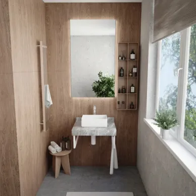 Столешница Teymi Helmi T150206 серый мрамор, 60 см 8