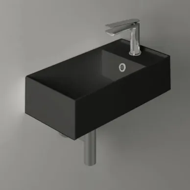 SIMAS AGILE Раковина 50х27 см, 1 отв., цвет: черный матовый AG50 nero matt*1 0