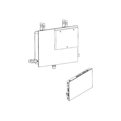 Effegibi Nuvola Smart Power Парогенератор 45 INSIDE Glass 3,5-4,5 м3 со встраиваемой частью, цвет: белое стекло HA IN 01 0002 0