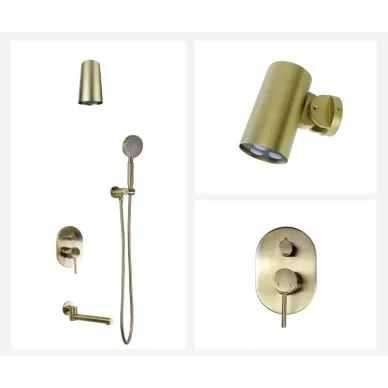 Душевая система Bronze de Luxe  Scandi 14582-501BR бронза, скрытого монтажа 5