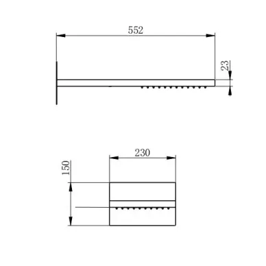 Верхний душ Wonzon & Woghand WW-HS101-BG брашированное золото 1