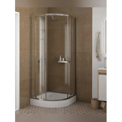 Душевой уголок Teymi Lina T00501 80x80, с поддоном, хром/стекло прозрачное 5