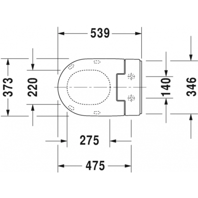 Крышка-сиденье Duravit SensoWash Slim (611000002000300) с функцией биде 6