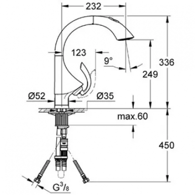 Смеситель для кухни Grohe K4 (33782000) 1