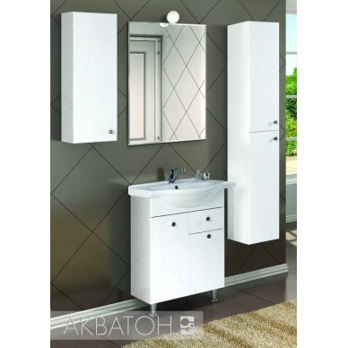 Тумба для ванной Aquaton Лиана 60 M (1A162901LL010) белый 5