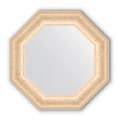 Зеркало Evoform Octagon (BY 3770) в багетной раме, старый гипс (65,2х65,2 см) 0