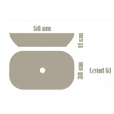 Раковина накладная Acquabella On-Top  (LAVABO_ON-TOP_RECTANGLE_SLATE_NEGRO) черный 5