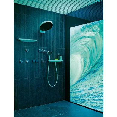 Шланговое подключение Hansgrohe Rainfinity (26843700) с полкой и держателем 7