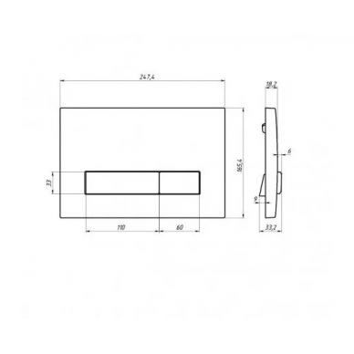 Инсталляция Berges Atom Line 410 +  Gamma + кнопка черная Soft Touch, в комплекте с унитазом (белый), с сидением микролифт 6
