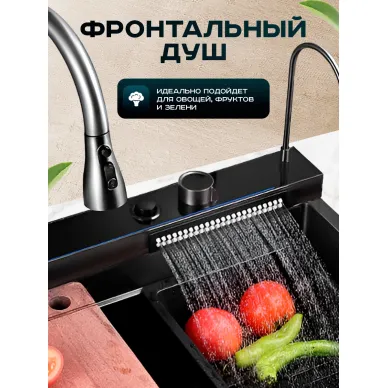Мойка кухонная ПСМ-Профсан серия-995	(PSM-9952GR) Графит 6