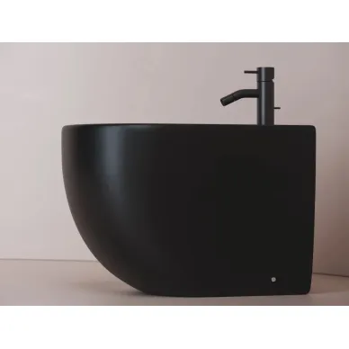 Биде ноольное Ceramicanova Metropol (CN4005MB) чёрное матовое 2