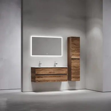 Тумба для ванной Sancos Urban UR120-2ECH подвесная, для двойной раковины, 119 см, дуб чарльстон 6