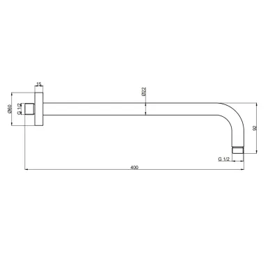 Душевая система AQUAme AQM8405CR с термостатом, хром 6